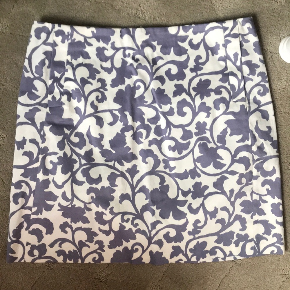 J. Crew Skirt Cream and Gray Size 6